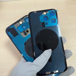 Glass Battery Cover For iPhone 16/15 Pro Max Rear Door Housing Panel Case Camera Lens Parts For iPhone 16/15 Pro Battery Cover