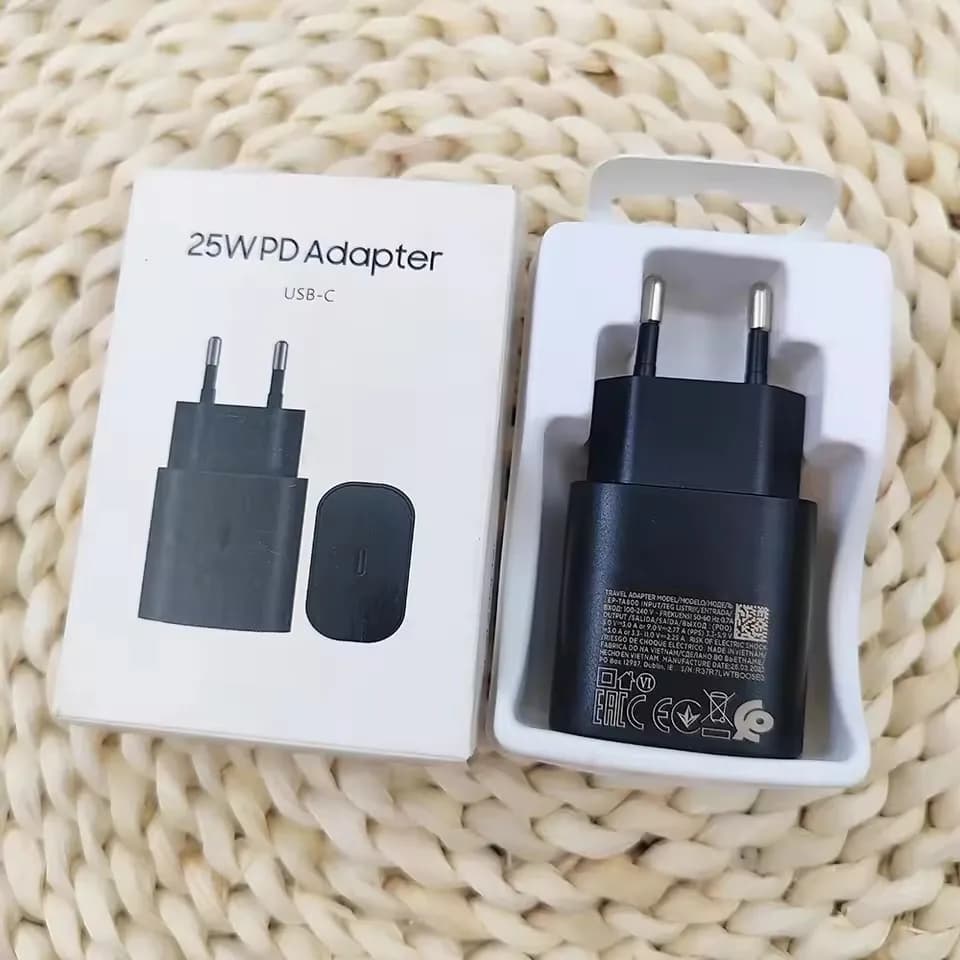 FOR Samsung 25W Super Fast Charger Usb Type C Cargador Adapter For Galaxy S23 S20 S21 S22 Plus A54 A34 Adapter Z Flip Fold 5 6