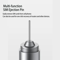 SIM Card Tray Removal Tool with Cleaning Brush, 2 in 1 Portable Keychain Eject Pins Reset Needle & Cleaning Pen for Cell Phone.