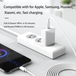 PD 60W USB C to Type C Fast Charging Cable for iPhone 11 13 14 15 16 Pro Max 12 Mini 6 7 8 Plus XS XR iPad USB A MFi Certified