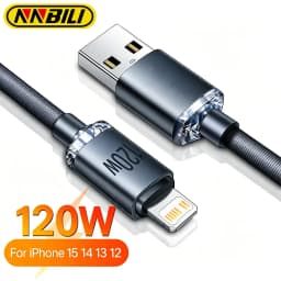 NNBILI Type C PD 120W Cable for iPhone 14 13 12 11 Pro X 8 Fast USB to L Cable for iPhone Charging Cable Type C to L Cable Wire