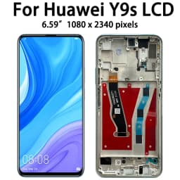 6.59"Y9S Display For Huawei Y9s STK-L21 L22 LX3 LCD Display Touch Screen Digitizer For Huawei P Smart Pro 2019 LCD With Frame