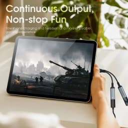2-IN-1 Audio/Charger Splitter Adapter USB C to Dual TypeC Ports Headphone Jack Audio Adapte for iPhone 16 15 For Saumsung