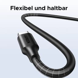 UGREEN PD60W USB C to USB C Cable for iPhone 17 16 MacBook Air Laptop iPad Samsung Xiaomi Poco Fast Charging 5A 3A Type-C Cable