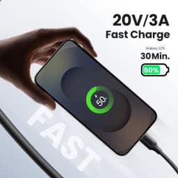 UGREEN PD60W USB C to USB C Cable for iPhone 17 16 MacBook Air Laptop iPad Samsung Xiaomi Poco Fast Charging 5A 3A Type-C Cable