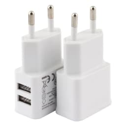 5V 2A USB Charger Travel Wall Charging Head Mobile Phone Dual USB Charger AC Adapter Portable EU Plug For iPhone Xiaomi Samsung