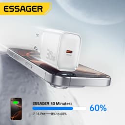 Essager USB C Phone Charger 30W Type-C Fast Charger QC3.0 For iPhone 16 15 14 13 12 Samsung Huawei Xiaomi Mini Travel Charger