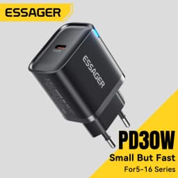 Essager USB C Phone Charger 30W Type-C Fast Charger QC3.0 For iPhone 16 15 14 13 12 Samsung Huawei Xiaomi Mini Travel Charger