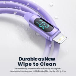 Toocki PD 20W Fast Charging Type C Cable For iPhone 14 13 12 11 Pro Max X XR XS Silicone Smart Digital Display Phones Data Cable