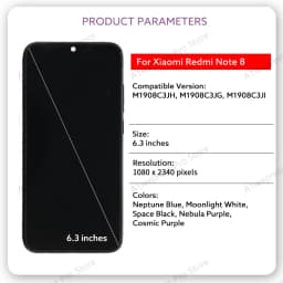 For Xiaomi Redmi Note 8 LCD Display Touch Screen Digitizer Assembly M1908C3JH M1908C3JG M1908C3JI For Redmi Note8 Display Parts