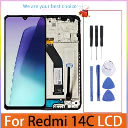 6.88" For Redmi 14C LCD Original Display with Frame Touch Screen 2409BRN2CA 2411DRN47C 2409BRN2CG 2409BRN2CY