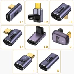 UGOURD USB4 Adapter USB C To USB C Thunderbolt 3/4 40Gbps OTG Extension Cable Adapter Type C Male To Female Converter For Laptop