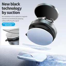 Magnetic Wireless Charger Holder Vacuum Phone Stand for Magsafe iPhone 16-12 Pro Max 360° Adjustable Suction Cup Car Dashboard