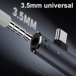 2 in 1 Type C Headphone Charging Jack AUX Audio Adapter PD100W USB C to 3.5mm HiFi Earphone Connector for iPad Samsung Huawei