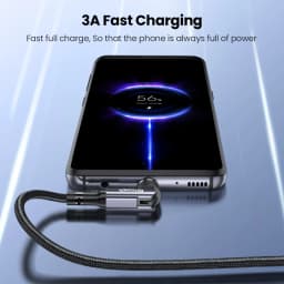 Elough 540 Magnetic Cable 3A Fast Charging Micro USB Type C Cable For Huawei Xiaomi Samsung Magnet Charger Phone Data Cord Wire