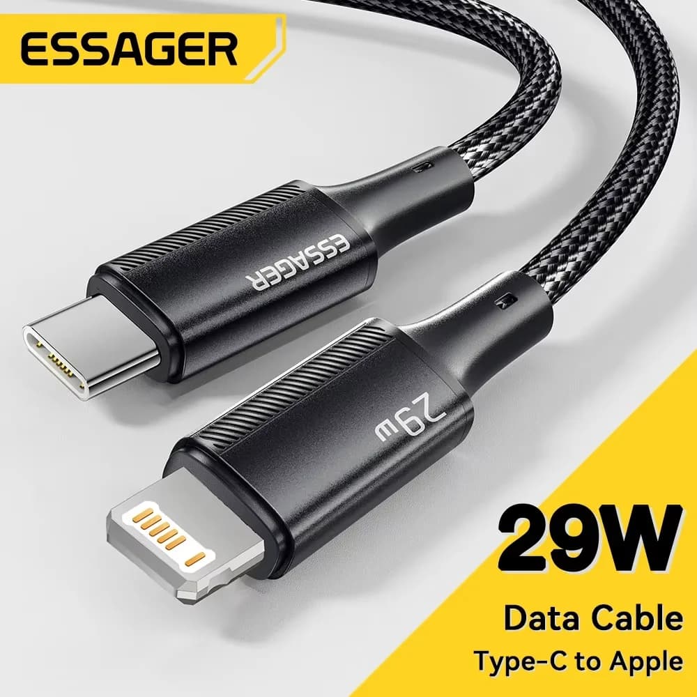 Essager USB C Cable For iPhone 14 13 12 11 Pro Max Xs 8 Plus iPad Macbook Wire 29W PD Fast Charging Type C to Lighting Data Cord