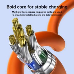 NNBILI 6A USBC To Type C Fast Charging 120W USB Type C LED Digital Display Cable For Samsung HUAWEI Xiaomi Oppo Vivo Charge Cord