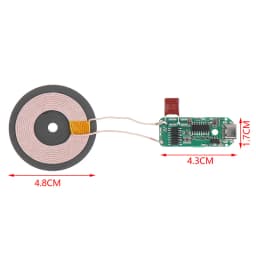 Transmitter Module Coil Circuit Board 5W/10W/15W Type-c Qi Fast Charging Wireless Charger PCBA DIY Standard Accessories