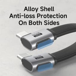 Hagibis USB C to USB C Cable Short 90 Degree Right Angle Type-C Fast Charging Cord L Shape for iPhone 17 Laptop Switch Samsung