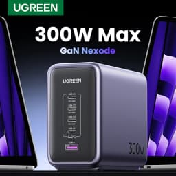 【Korean Plug】UGREEN 300W GaN Charger 5 IN 1 Desktop Charging Station PD3.1 Fast Charger for MacBook Pro iPad Tablet iPhone 18
