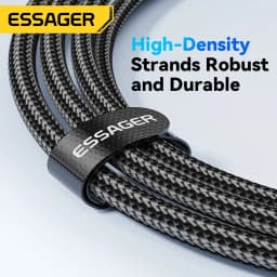 Essager 120W digital display data cable PD Super Flash Charging 6A For Xiaomi 14Pro Redmi K70 POCO X6 3Pro IPhone15 LED
