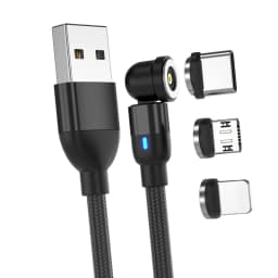 540 Rotate Magnetic USB C IPone Cable Micro USB Cable For iPhone 14 13 X 7 8s Pro Max Samung S20 21 Xiaomi Huawei Charger Cord