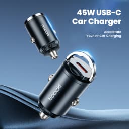Toocki 45W Car Charger QC4.0 PPS Fast Charging Pull Ring Type C Car Phone Charger For iPhone 17 16 Xiaomi 12 13 Samsung S23 S24
