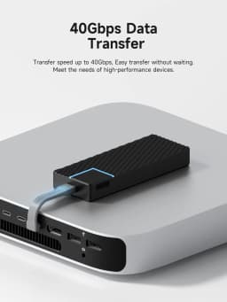 Short USB4 Cable 240W Fast Charging U-Shaped USB C Cable 40Gbps 8K Video for iPhone 16 15, iPad, SSD, Thunderbolt 4/3 Hub