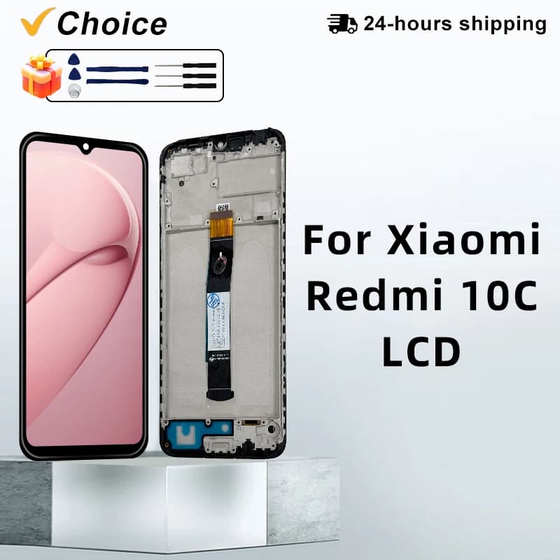 6.71" Choice For Xiaomi Redmi 10C LCD POCO C40 Display Touch Screen Digitizer Assembly For 220333QAG 220333QBI LCD Replacement