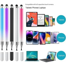 Stylus Pen for Touch Screens 2-in-1 Tablet Pen Stylus Pencil for IPad/iPhone/Tablets/Android/Samsung All Capacitive Touch Screen