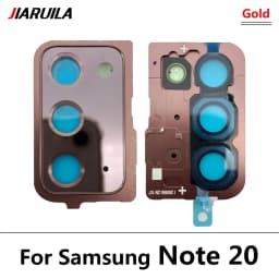 NEW For Samsung Note 20 Ultra Repair Housing Back Rear Camera Glass Lens with Cover Frame Holder with Sticker Note 20 Ultra