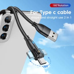 AUFU USB Type C Cable 3A Super Fast Charging Data Cord Phone USB Cable For iPhone 16 15 Huawei Xiaomi Samsung Quick Charge Cable