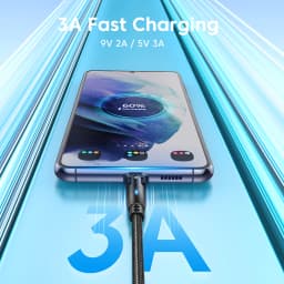 AUFU USB Type C Cable 3A Super Fast Charging Data Cord Phone USB Cable For iPhone 16 15 Huawei Xiaomi Samsung Quick Charge Cable