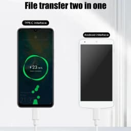 NNBILI USBC To Micro 2.4A Fast Charging Data Cable Type C Male To Micro USB Male Quick Charger Adapter for Hwawei Samsung Xiaomi