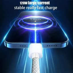 3/1Pcs USB C Mobile Phone Cable Fast Charging USB A To Type C Nylon Braided Cord for Apple Carplay iPhone 16 Pro 15 Pro Max Plus