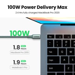 UGREEN PD100W USB C Cable Type C to Type C for Laptop iPhone 17 16 MacBook Samsung S25 iPad Fast Charging Cable Cord QC4.0 PD3.0