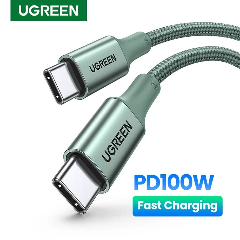 UGREEN PD100W USB C Cable Type C to Type C for Laptop iPhone 17 16 MacBook Samsung S25 iPad Fast Charging Cable Cord QC4.0 PD3.0