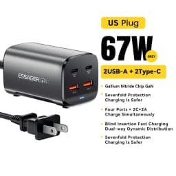 Essager 100W GaN Charger Desktop Laptop Fast Charger 65W 4 in 1 Adapter For iPhone 15 14 13 Pro Max Phone Charger Xiaomi Samsung