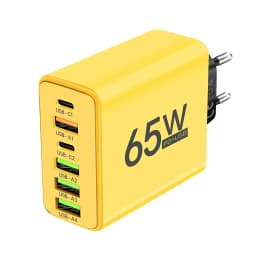 PD 65W USB Charger Fast Charger 6 Ports Type C Mobile Phone Charger For Iphone 16 15 Pro Max Xiaomi Huawei Samsung Quick Charger