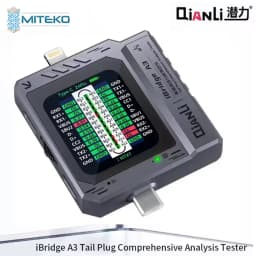 Qianli IBridge A3 Tail Plug Tester Comprehensive Analysis Type-C Lightning Interface Auto-scan Phone Android Diagnostic Tool