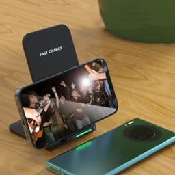 Wireless Charger Stand Pad Fast Charging Foldable For IPhone17/16/15/14 Samsung S21 S24 S8 Huawei Quick Charger