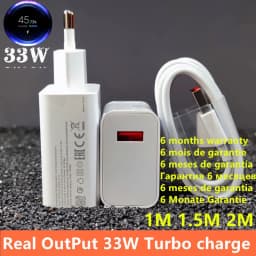 33w Charger For Xiaomi eu Turbo Charge type C cable For Xiaomi redmi note 9 pro POCO X3 nfc Mi 10 9 note 10 10X LITE