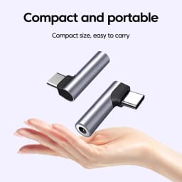 Elbow Type C to 3.5mm Jack Audio Adapter Headphone Adapter Supports Voice Calls USB C Adapter For Iphone 17 16 15 Samsung Huawei