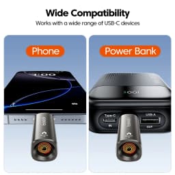 Toocki Portable Mini Type C Cigarette Lighter For Air Travel Outdoor No Flame Compactly Lighter Electric Easy Carrying Storage
