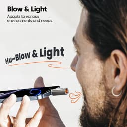 Toocki Portable Mini Type C Cigarette Lighter For Air Travel Outdoor No Flame Compactly Lighter Electric Easy Carrying Storage
