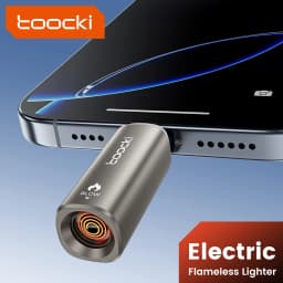 Toocki Portable Mini Type C Cigarette Lighter For Air Travel Outdoor No Flame Compactly Lighter Electric Easy Carrying Storage
