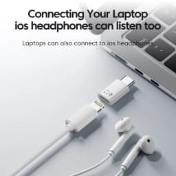 Elough Type-c to Lightning Headphone Audio Adapter USB-C Converter for Iphone 15,16 Samsung Headphone Adapters
