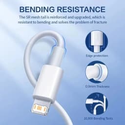 Fast Charging 35W PD Original USB Cable for iPhone 14 8 7 Plus 13 12 11 Pro XS Max XR X USB C Rapid Charger Cable 1m 1.5m 2m 3m