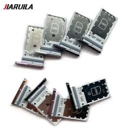 Dual Card Micro Nano SIM Card Holder Tray chip slot Holder Adapter Socket Parts For Samsung S23 / S23 Plus / S23 Ultra