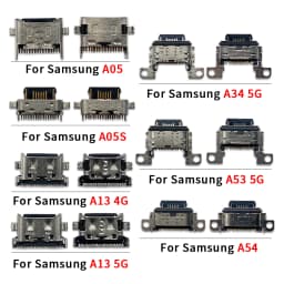 100 Pcs USB Charging Port Dock For Samsung A04E A04S A05 A05S A13 4G A13 5G A14 A145P A146B A20E A23 A24 A34 A42 A54 A53 5G